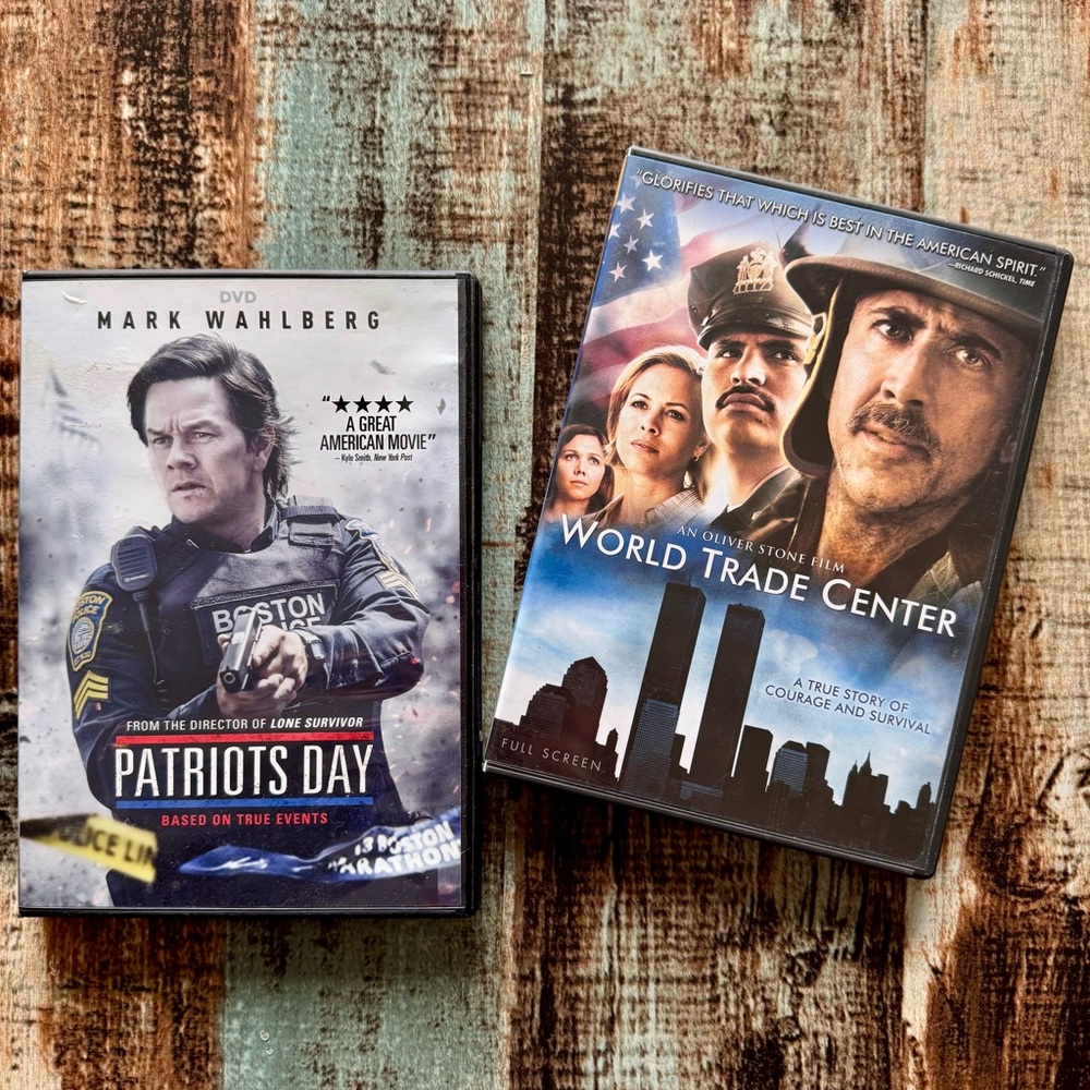 “Patriots Day” and “World Trade Center” Movie Bundle on DVD